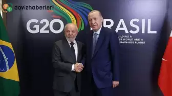 Cumhurbaşkanı Erdoğan, G20 Zirvesi için Brezilya'da